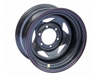 Диск усиленный Тойота Ниссан стальной черный 6x139,7 8xR15 ET-19 (треуг.)