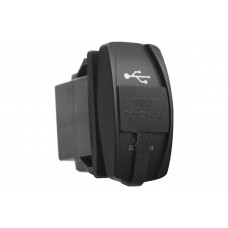 Розетка USB 3,1A дизайн Переключатель, с крышкой