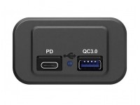 Розетка USB QC 3.0, PD накладная