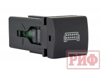 Кнопка ВКЛ/ВЫКЛ, голубой, FRONT LIGHTS TOYOTA 22x22