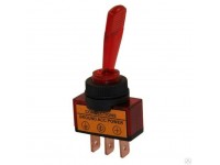 Тумблер 12V 20А, красный
