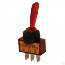 Тумблер 12V 20А, красный