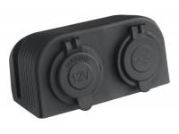Розетка комбинированная с USB 3,1А в корпусе