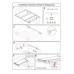 Крышка кузова РИФ для Mitsubishi L200 2015+, трёхсекционная 1515х1460 мм, алюминиевая, черная
