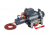 Лебёдка электрическая 12V Runva 12500 lbs 5670 кг влагозащищенная, стальной трос