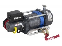 Лебёдка электрическая (индустр.) 12V Runva 15000 lbs 6800 кг синтетический трос
