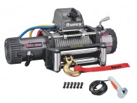 Лебёдка электрическая 12V Runva 12000 lbs 5443 кг (стальной трос)