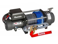 Лебёдка электрическая (индустр.) 12V Runva 17500 lbs 7960 кг синтетический трос