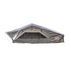Палатка на крышу автомобиля РИФ Soft RT02-120 PRO, тент серый, 120х(240+70)х115 см