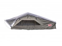 Палатка на крышу автомобиля РИФ Soft RT02-160 PRO, тент серый, 160х(240+70)х115 см