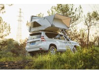 Палатка на крышу автомобиля РИФ Hard RT03-165W, корпус белый, тент серый