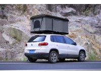 Палатка на крышу автомобиля РИФ Hard RT04-125W, корпус черный, тент серый 210х125х150