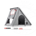 Палатка на крышу автомобиля AUTOHOME COLUMBUS VARIANT SMALL GRAY X-LONG, тент серый, лестница 215 мм