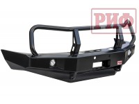 Бампер РИФ силовой передний Toyota Land Cruiser 100 2002+ с доп. фарами и защитной дугой
