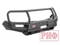 Бампер РИФ силовой передний Mitsubishi Pajero Sport 2015-2020 под доп. фары, с защитной дугой