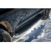 Пороги РИФ силовые Toyota Land Cruiser 200 черные накладки и болты, на а/м без гидроподвески