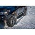 Пороги РИФ силовые Toyota Land Cruiser 200 черные накладки и болты, на а/м без гидроподвески