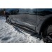 Пороги РИФ силовые Toyota Land Cruiser 200 черные накладки и болты, на а/м без гидроподвески