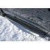Пороги РИФ силовые Toyota Land Cruiser 200 черные накладки и болты, на а/м без гидроподвески