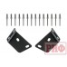 Пороги РИФ силовые Toyota Land Cruiser Prado 150 (чёрные)
