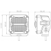 Фара водительского света РИФ 107x102x86 мм 60W LED