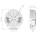 Фара комбинированного света РИФ 178 мм 80W LED